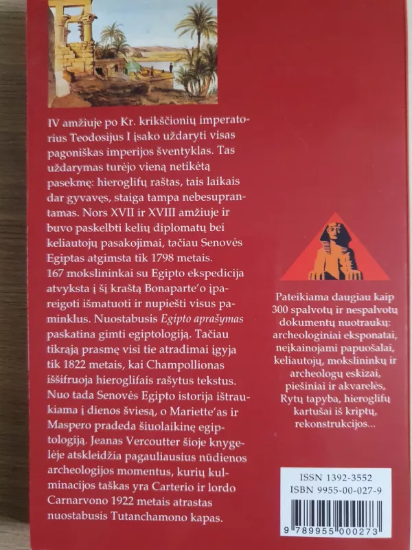 Užmiršto Egipto beieškant - jean Vercourtter, knyga 6