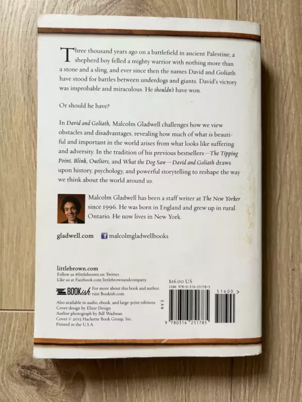 David and Goliath: Underdogs, Misfits, and the Art of Battling Giants - Malcolm Gladwell, knyga 3