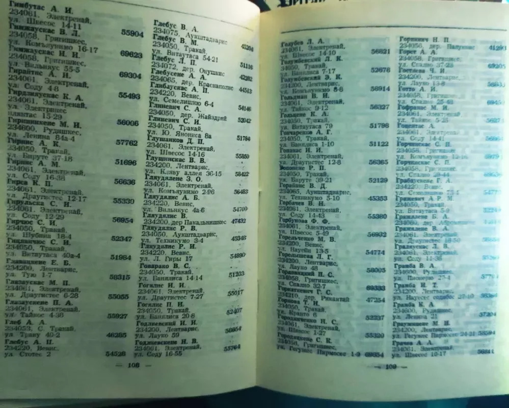 Trakų rajono telefono abonentų sąrašas 1983 metai - Autorių Kolektyvas, knyga 2