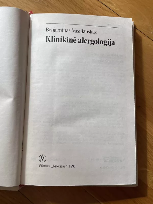 Klinikinė alergologija - Benjaminas Vasiliauskas, knyga 3