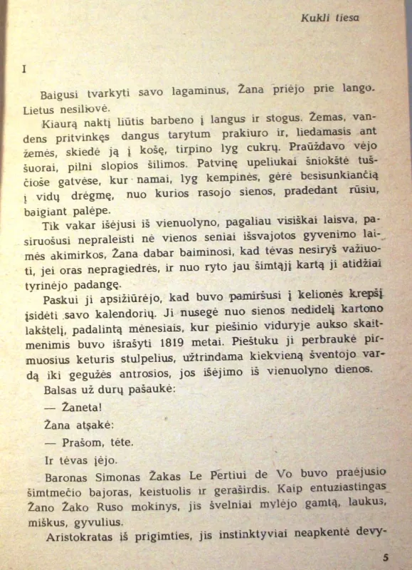 Vieno gyvenimo istorija - Gi De Mopasanas, knyga 6