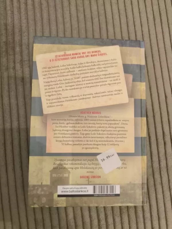 Aušvico tatuiruotojas - Heather Morris, knyga 4