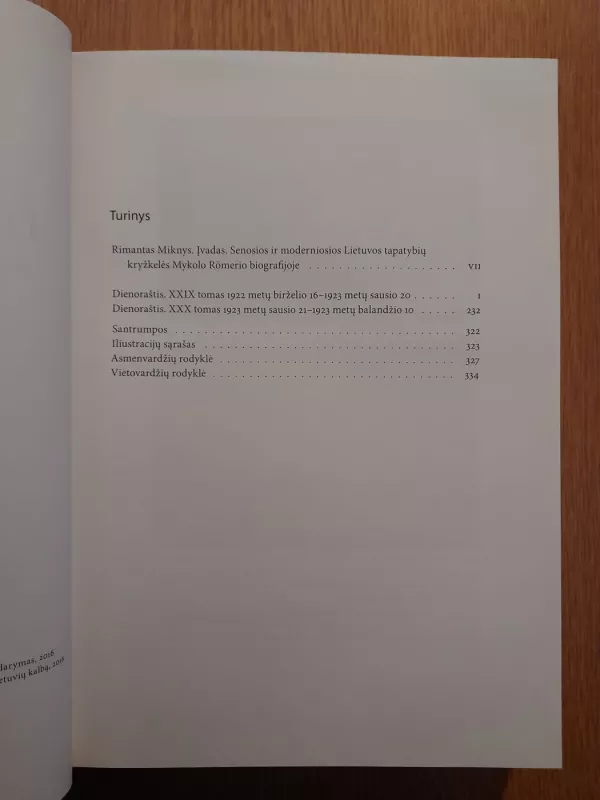 Dienoraštis: 1922 m. birželio 16-oji – 1923 m. balandžio 10-oji - Mykolas Romeris, knyga 3