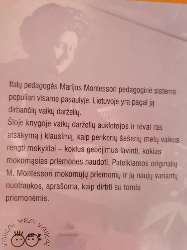 Vaikų rengimas mokyklai pagal M. Montessori - Christine Hagemann, Ingrida  Borner, knyga 5