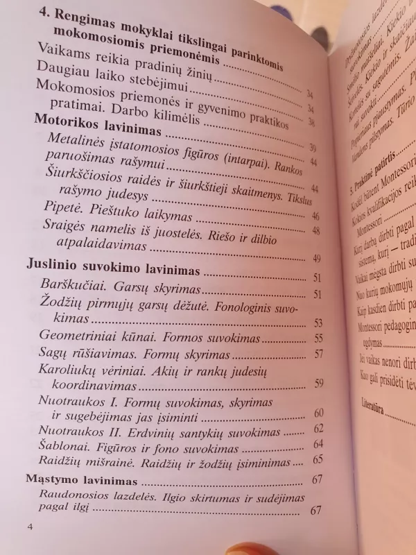 Vaikų rengimas mokyklai pagal M. Montessori - Christine Hagemann, Ingrida  Borner, knyga 4