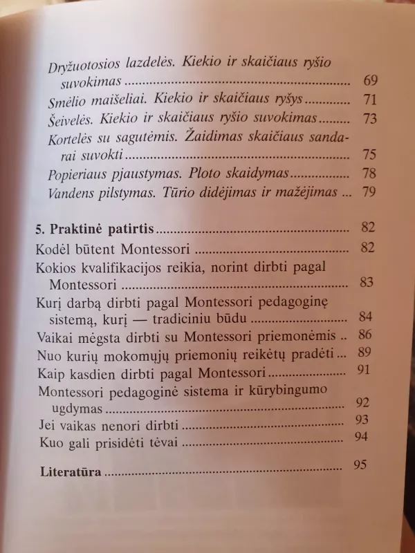 Vaikų rengimas mokyklai pagal M. Montessori - Christine Hagemann, Ingrida  Borner, knyga 6