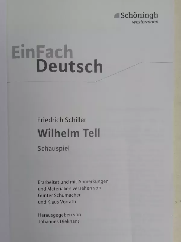 Wilhelm Tell - Friedrich von Schiller, knyga 3