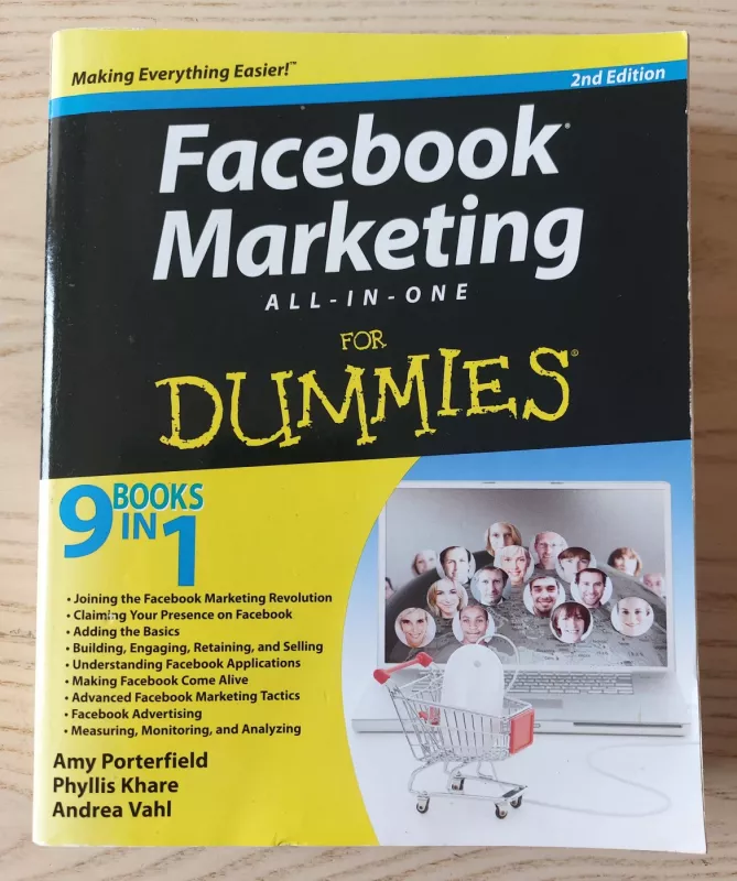 Facebook Marketing All-in-One for Dummies. 2 Edition. 9 books in 1 -  Amy Porterfield, Phyllis Khare, Andrea Vahl , knyga
