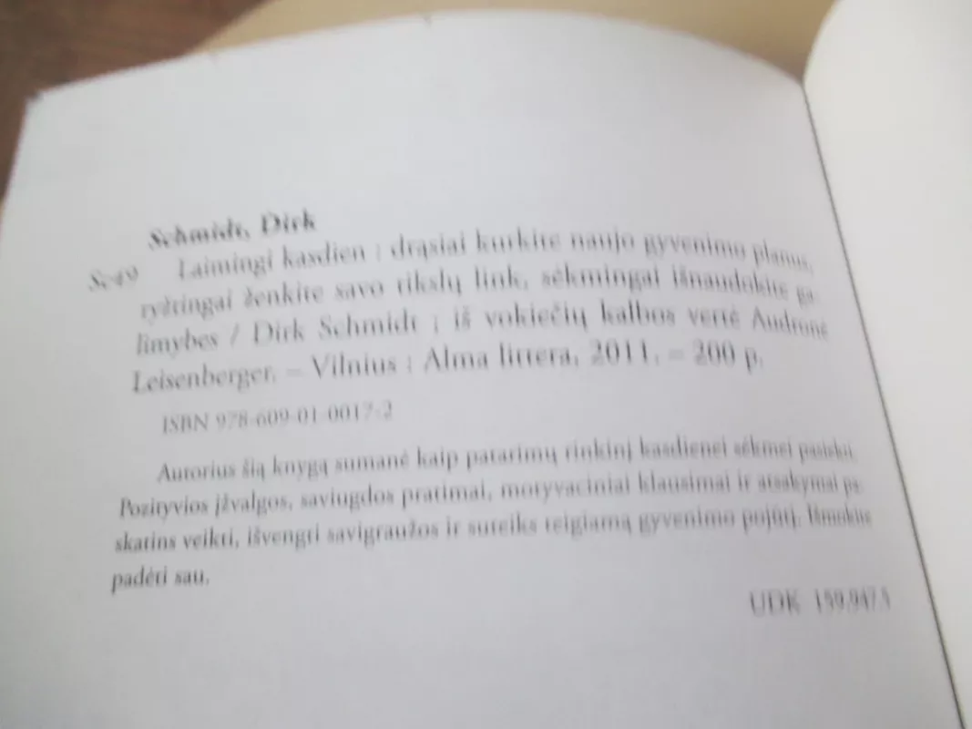 Laimingi kasdien - Dirk Schmidt, knyga 5