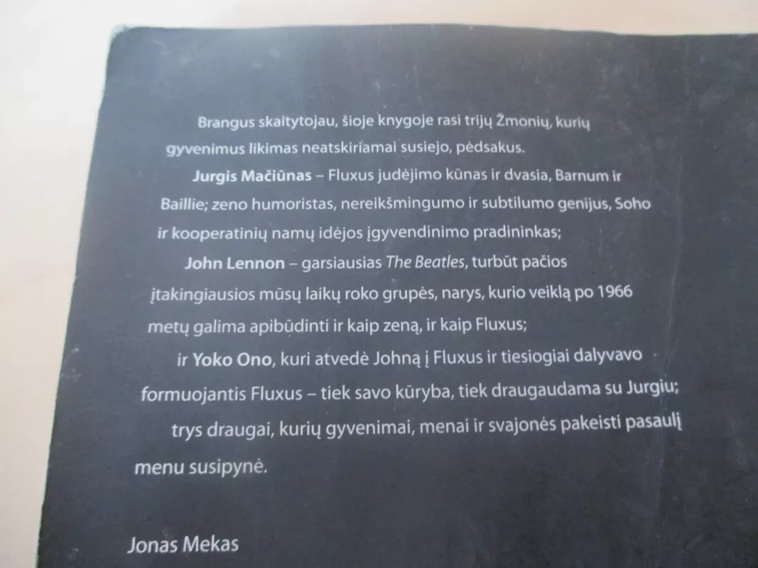 Trys draugai - Jonas Mekas, knyga 5