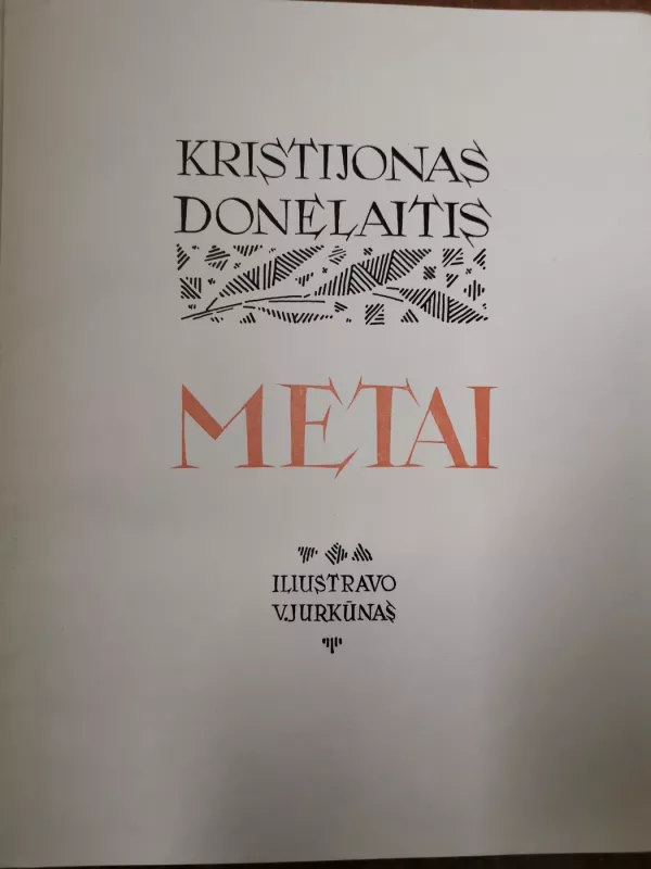 Metai - Kristijonas Donelaitis, knyga 3