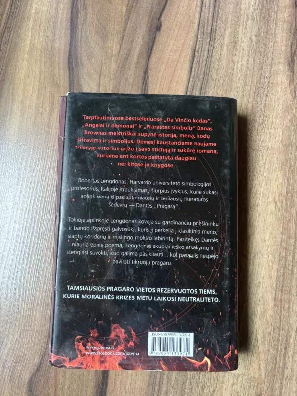 Inferno - Dan Brown, knyga 3