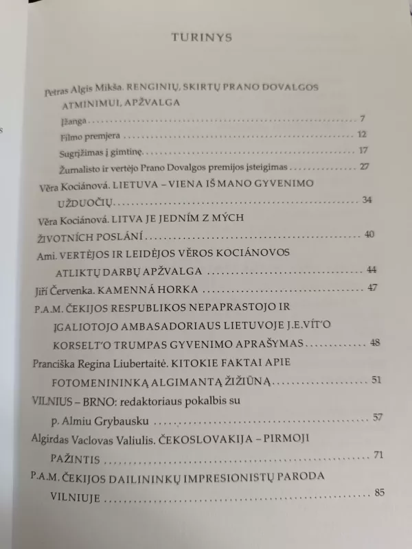 Lietuva ir Čekija istorija kultūra politika Nr. 28-29 - Petras Algis Mikša, Algis Mik, knyga 3