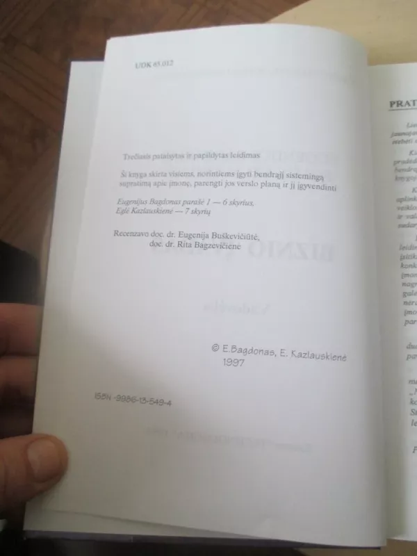 Biznio įvadas - Eugenijus Bagdonas, knyga 6