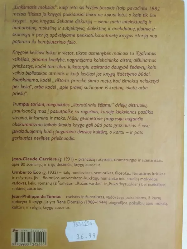 Nesitikėkite atsikratyti knygų - Jean Carriere, Umberto  Eco, knyga 5