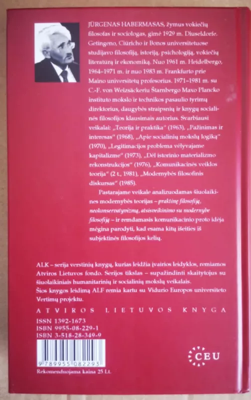 Modernybės filosofinis diskursas - Jurgen Habermas, knyga 3
