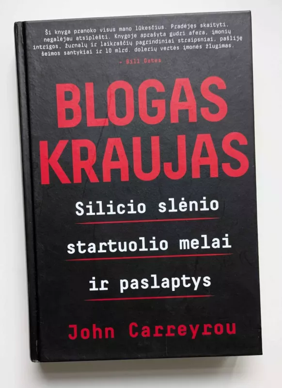 Blogas kraujas - John Carreyrou, knyga 2