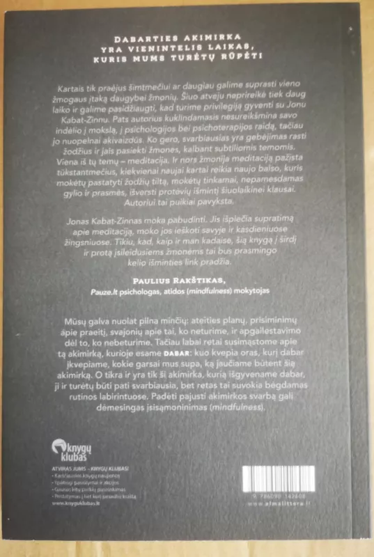 Meditacija kasdieniame gyvenime - Jon Kabat-Zinn, knyga 3