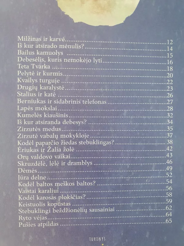 Debesų pataluos. Vakaro pasakojimai mažiesiems - Birutė Lenktytė, knyga 6