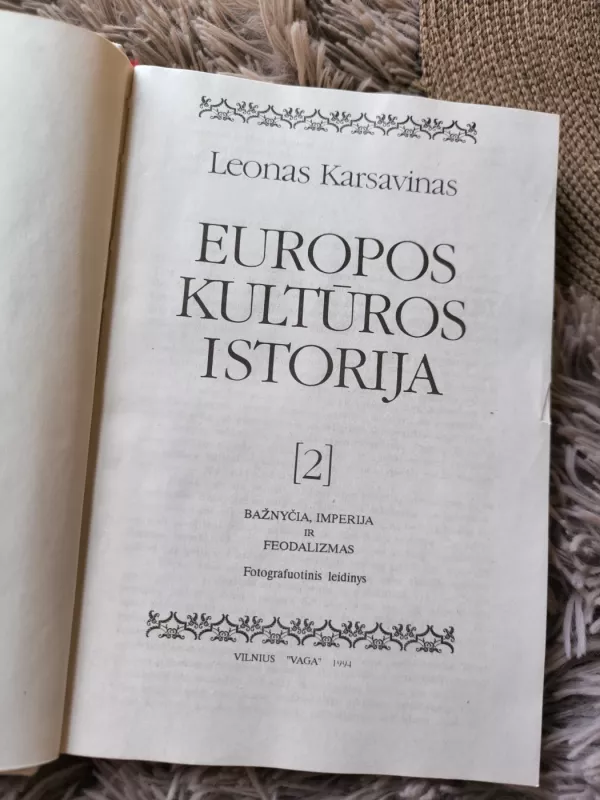 Europos kultūros istorija (2 tomas) - Levas Karsavinas, knyga 3