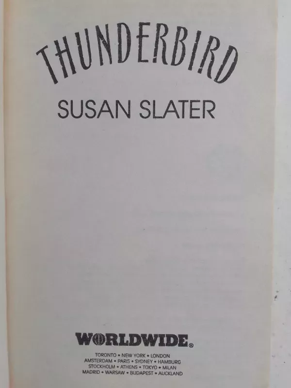 Thunderbird - Susan Slater, knyga 5