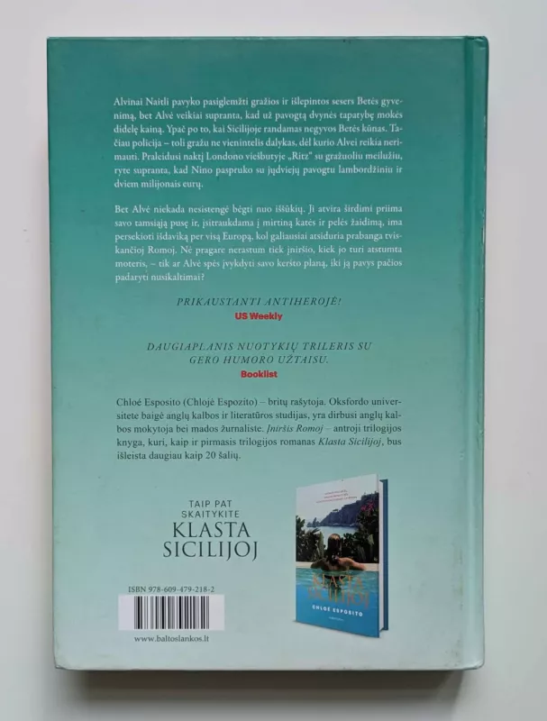 Įniršis Romoj - Chloe Esposito, knyga 3