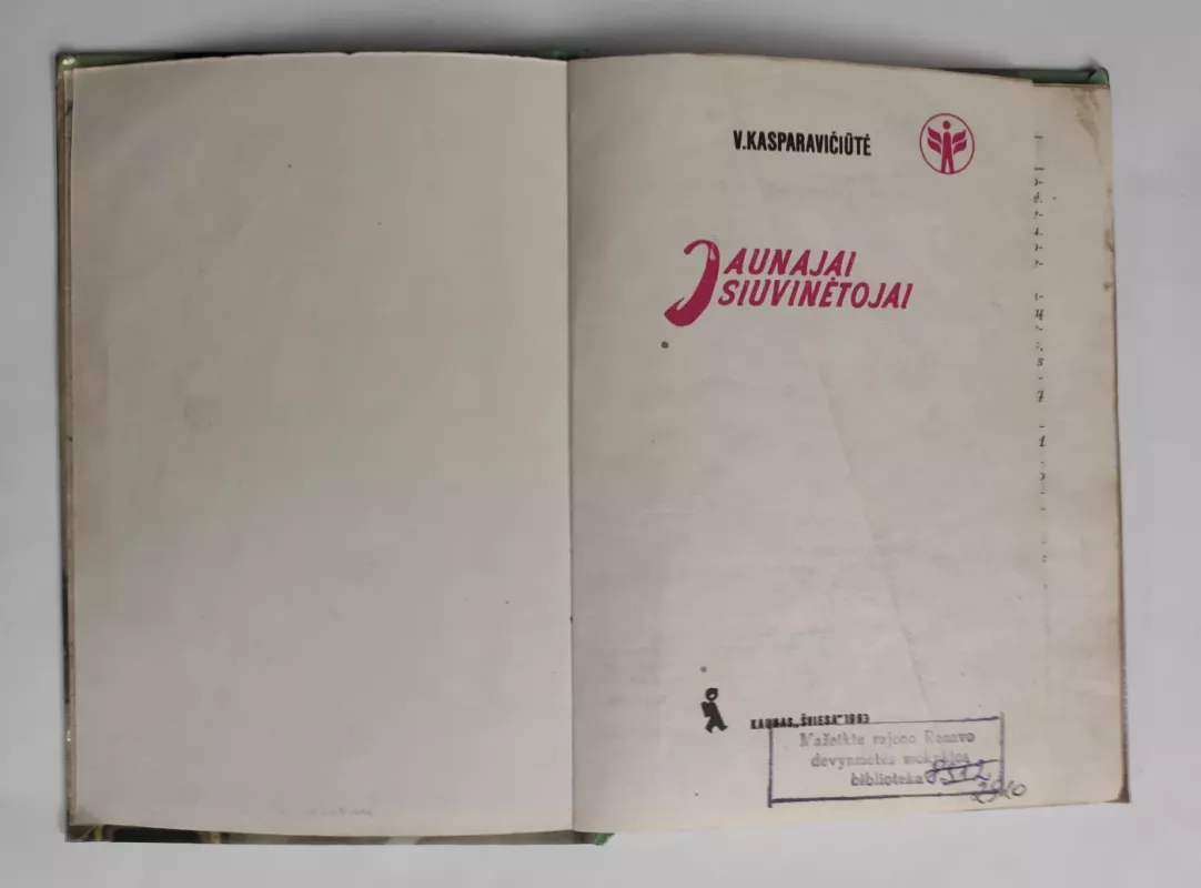 Jaunajai siuvinėtojai - V. Kasparavičiūtė, knyga 3