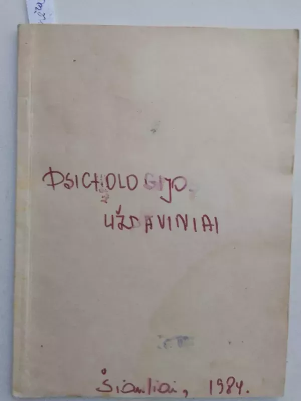 Psichologijos uždaviniai - Autorių Kolektyvas, knyga 2