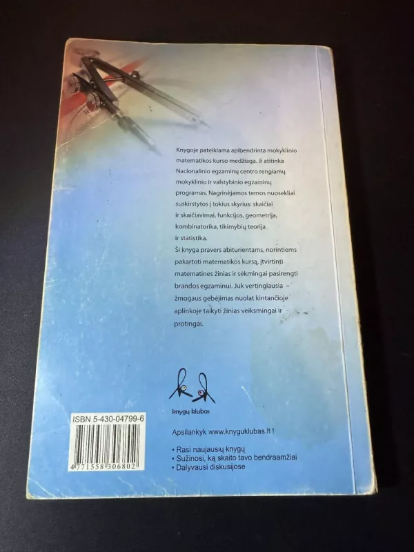 Matematika: prisiminkime ir pakartokime - Rita Jonaitienė, Ilona Knyzelienė, Lionė Čaikauskienė, knyga 6