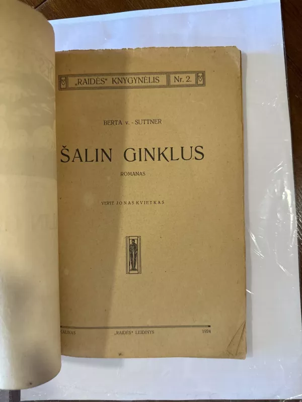 Šalin ginklus - Berta V.-Suttner, knyga 3