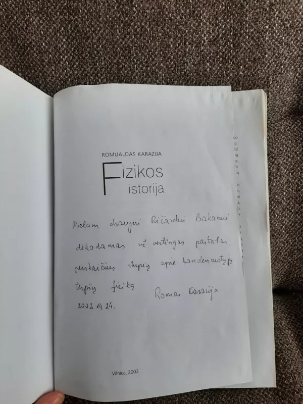 Fizikos istorija - Romualdas Karazija, knyga 3