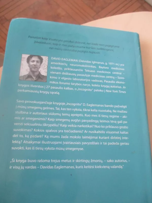 INCOGNITO slaptieji smegenų gyvenimai - David Eagleman, knyga 5