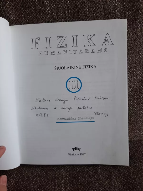 Fizika humanitarams - Romualdas Karazija, knyga 5