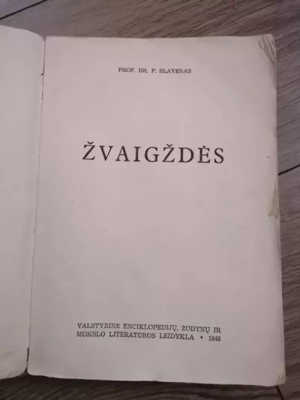 Žvaigždės - Prof. Dr. P. Slavėnas, knyga 3