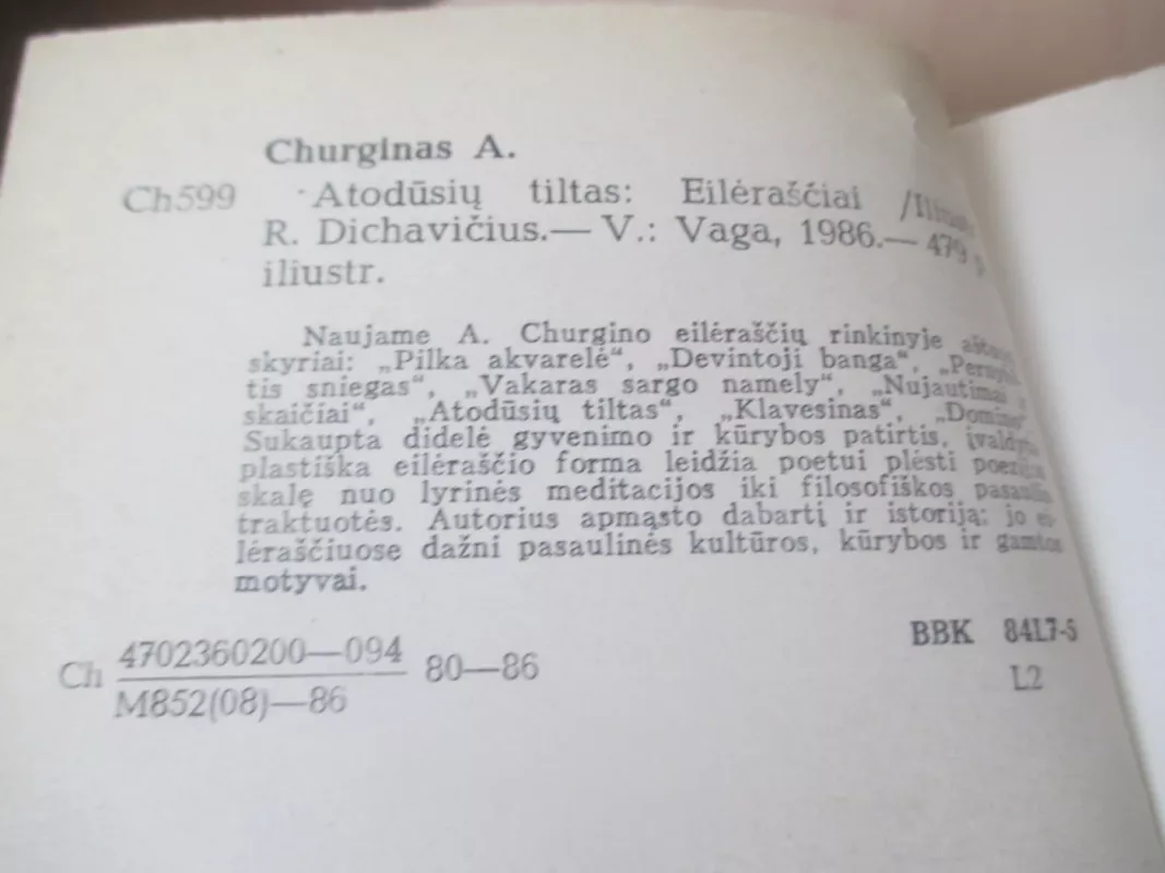 Atodūsių tiltas - Aleksys Churginas, knyga 6