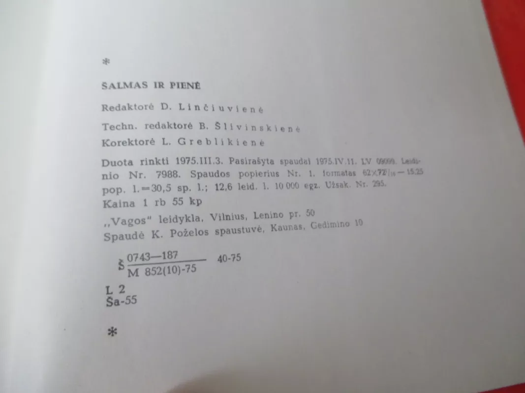 Šalmas ir pienė - Autorių Kolektyvas, knyga 6