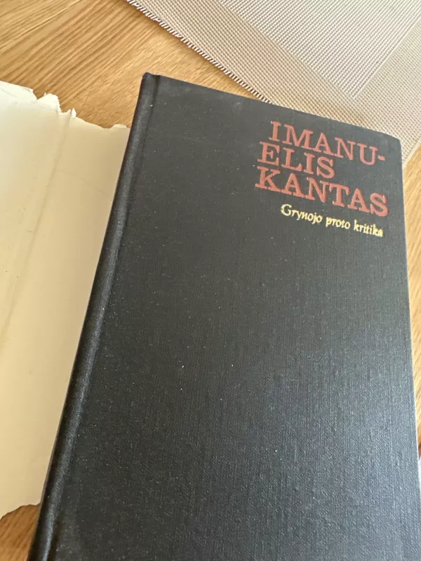 Grynojo proto kritika - Imanuelis Kantas, knyga 2