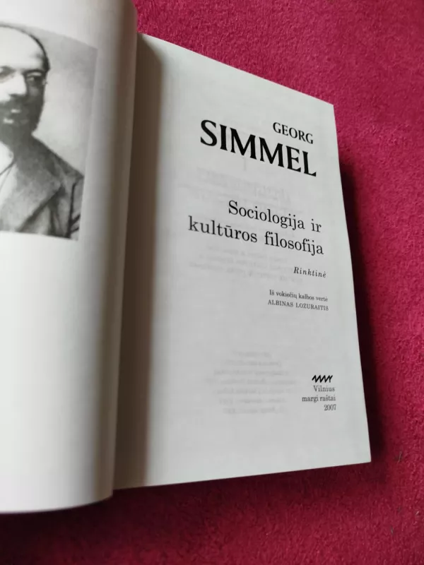 Sociologija ir kultūros filosofija - Georg Simmel, knyga 3