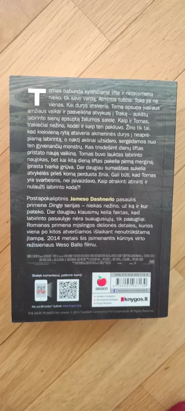 Bėgantis labirintu - James Dashner, knyga 3