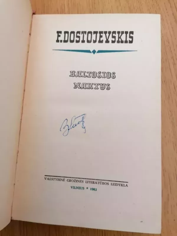 Baltosios naktys - Fiodoras Dostojevskis, knyga 3