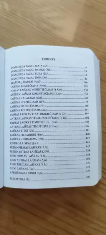 Naujasis Testamentas ir Psalmynas (kišeninis formatas) - Autorių Kolektyvas, knyga 5