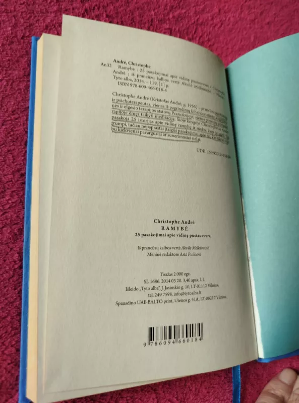 Ramybė - Christophe André, knyga 5