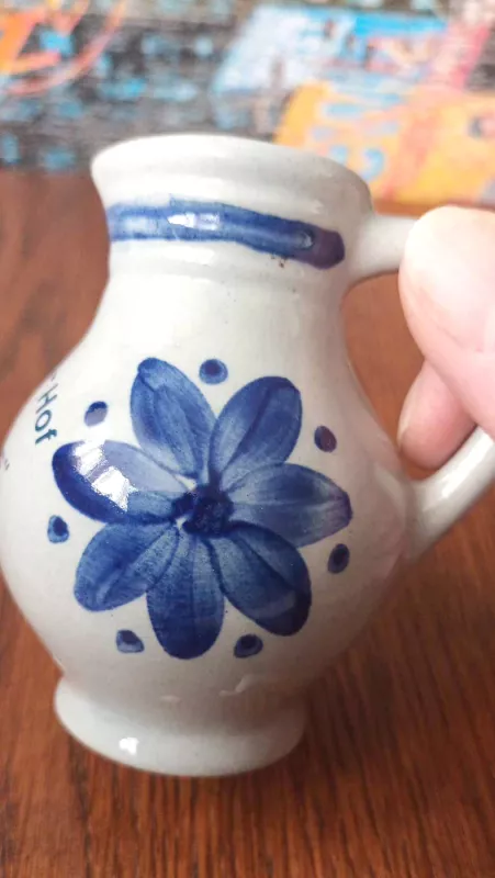 Keraminis mažytis ąsotėlis, 8cm aukščio - , namai ir interjeras 5