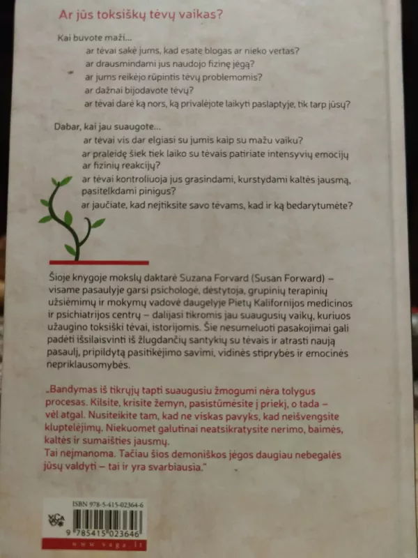 Toksiški tėvai - Susan Forward, knyga 3