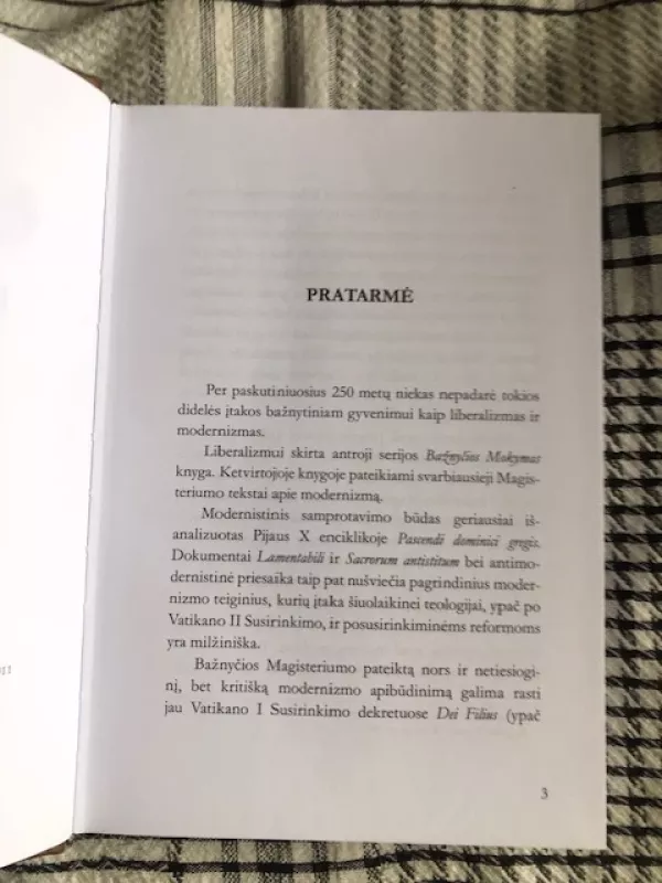 Bažnyčios mokymas. 4 knyga. Modernizmas - Josef Persie, knyga 3