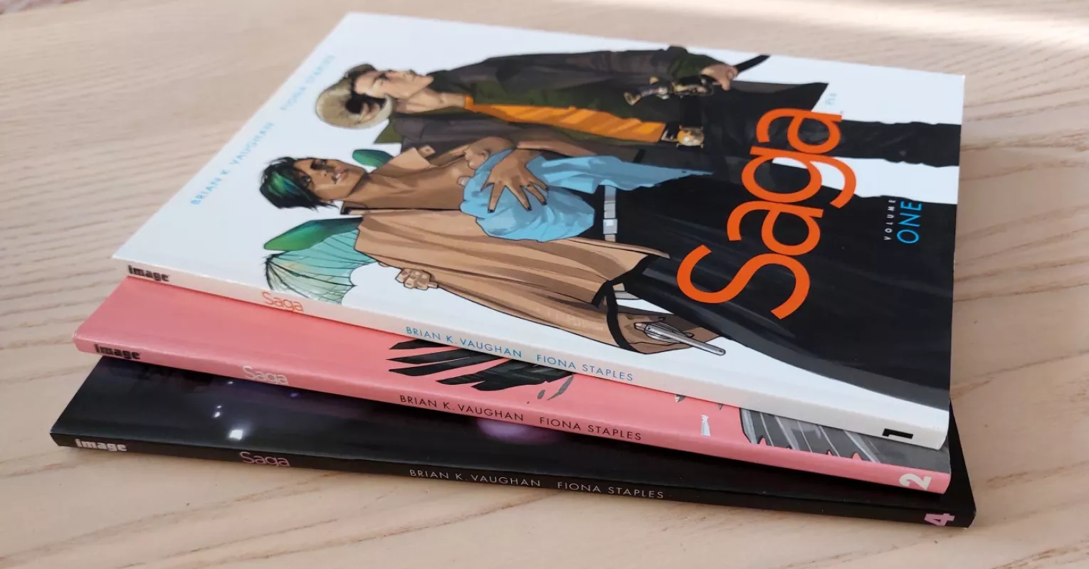 Saga Image Comics Vol. 1, 2, 4 (rinkinys) - Brian K. Vaughan and Fiona Staples, knyga 3