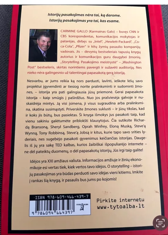 Storytelling. Pasakojimo meistrystė - Carmine Gallo, knyga 3
