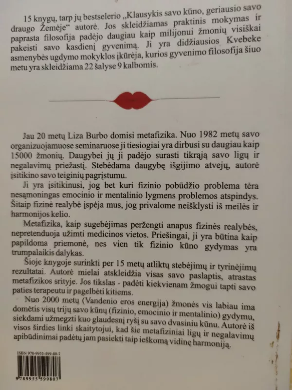 Tavo kūnas sako: „Mylėk save!“ - Lise Bourbeau, knyga 3