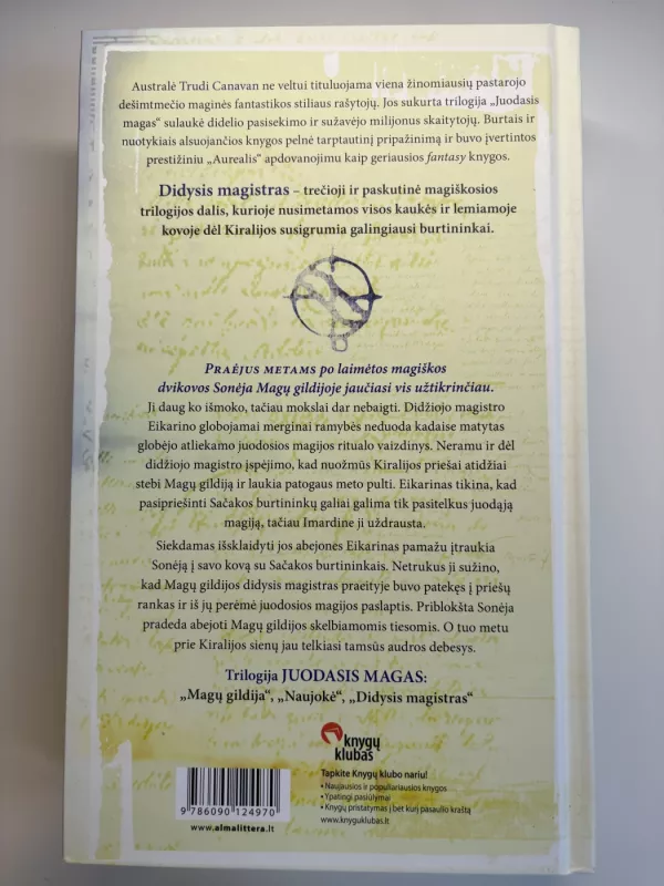 Didysis magistras. Ciklo „Juodasis magas“ 3 knyga - Trudi Canavan, knyga 3