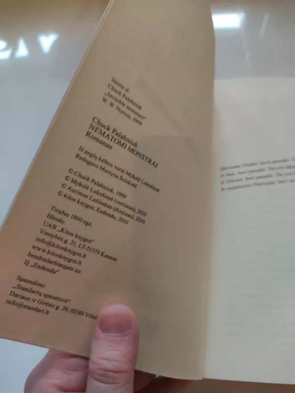 Nematomi Monstrai - Palahniuk Chuck, knyga 4